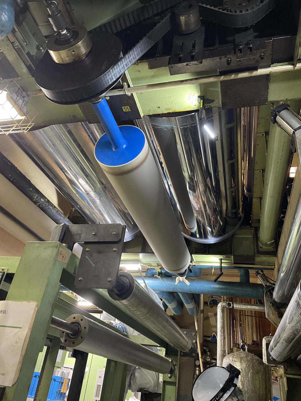 冷却ロール交換工事（施工前）
